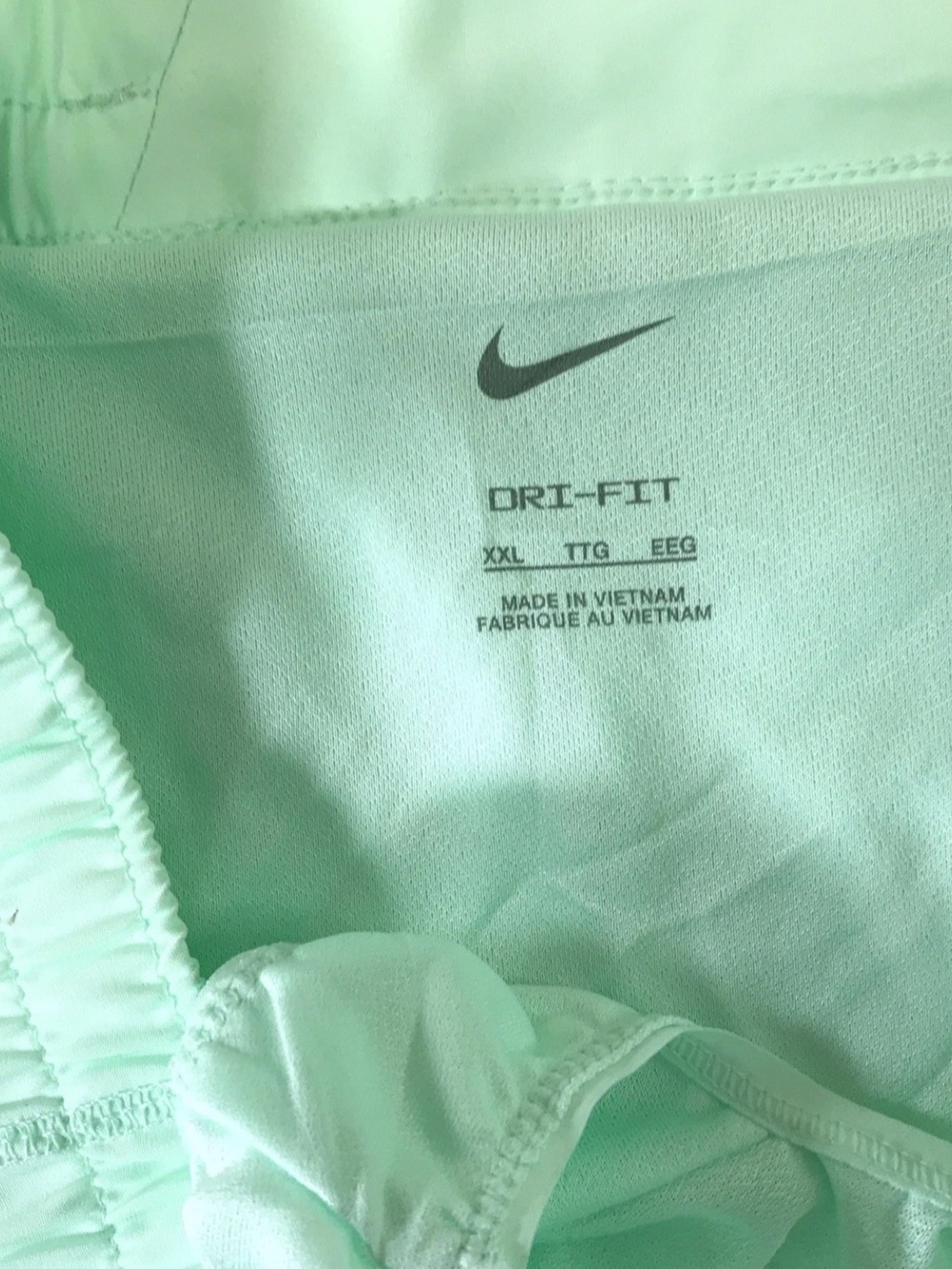 Nike Women's One Swoosh Dri-Fit Mid-Rise Mint-Green Running Shorts(HV2616-353) - Picture 5 of 7